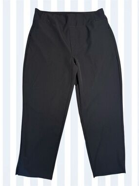 Kirkland Signature Women's Pull On Black Ankle Stretch Pants sz L